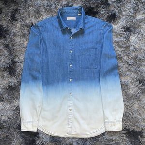 Uniqlo ombré (two-toned) denim shirt